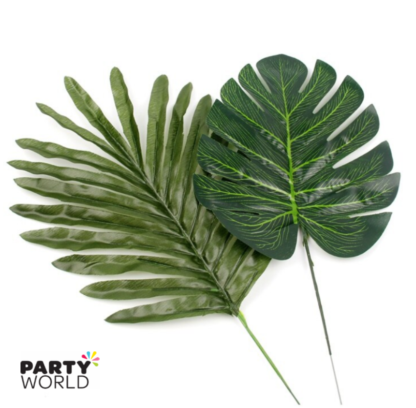 tropical palm leaves decorations
