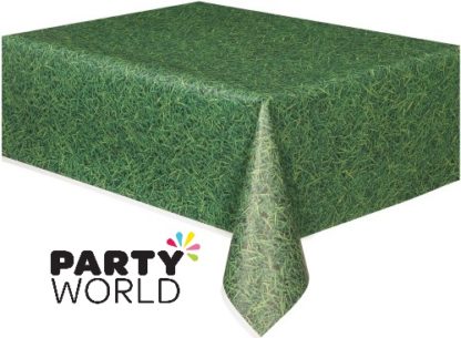 Green Grass Pattern Plastic Tablecover