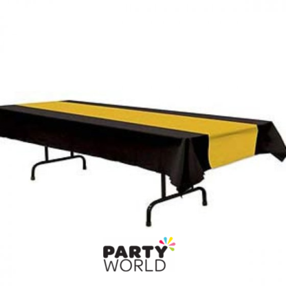 black & gold tablecover