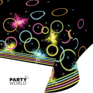 glow party tablecover