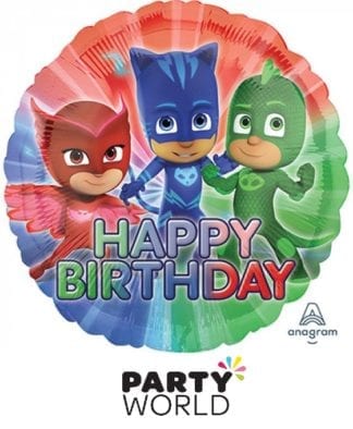 P J Masks Happy Birthday Foil Balloon
