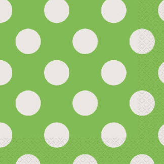 Lime Green Dots, Stripes & Chevron