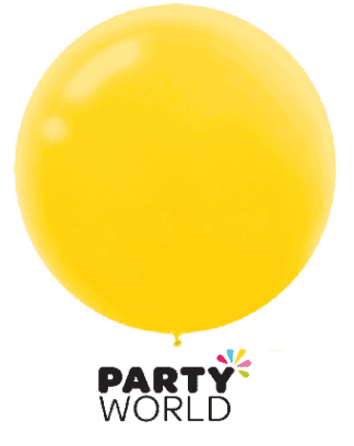 yellow large balloon