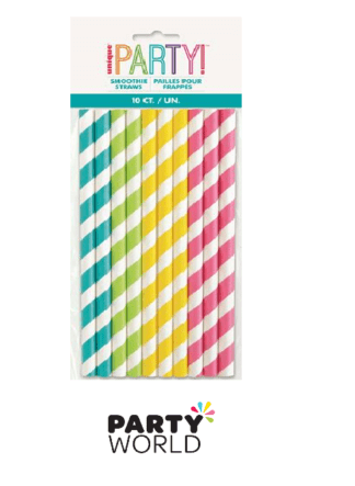smoothie straws coloured
