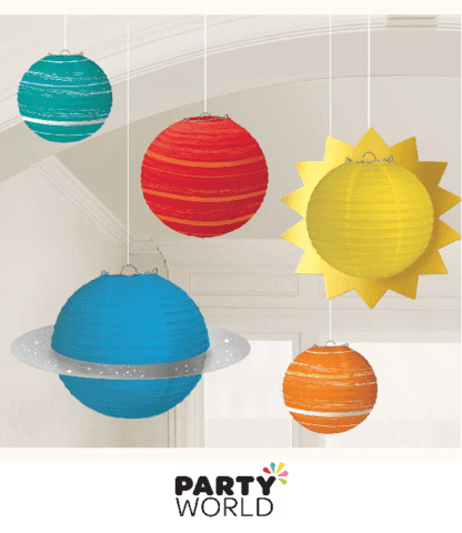 space themed paper lanterns