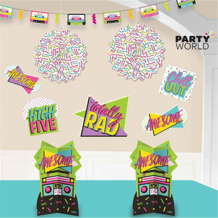 Awesome 80\'s Room Decorating Kit | Party World