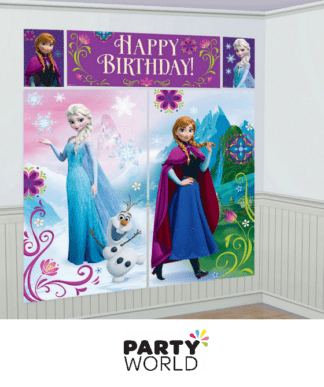 frozen wall decorating kit banner