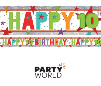 happy 10th birthday banner
