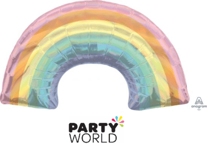 iridescent pastel rainbow balloon