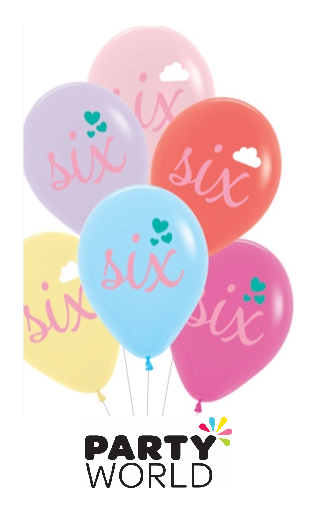 6th birthday balloons