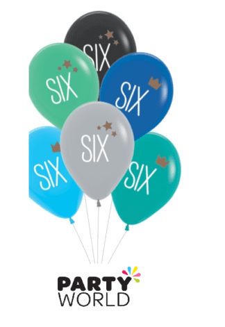 6th birthday balloons