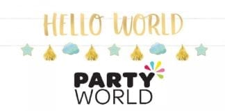 Baby Boy Letter Banner Kit Hello World