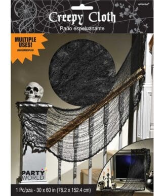 black creepy cloth fabric gauze halloween decoration