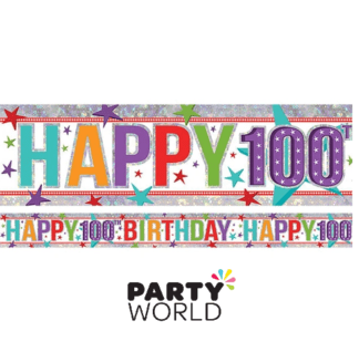happy 100th birthday banner
