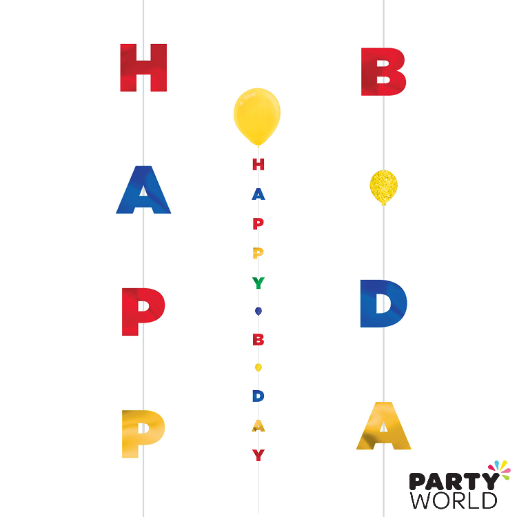 Happy B-day Fun Balloon String (1.8m)
