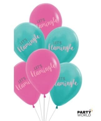 lets flamingle latex balloons