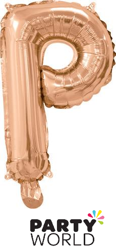 rose gold letter balloon - p