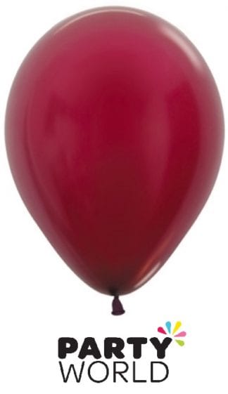 Sempertex 5inch Metallic Burgundy Mini Balloons (50)