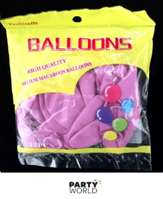 fuchsia macaroon balloons