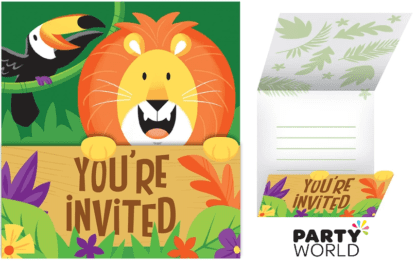 jungle safari party invites