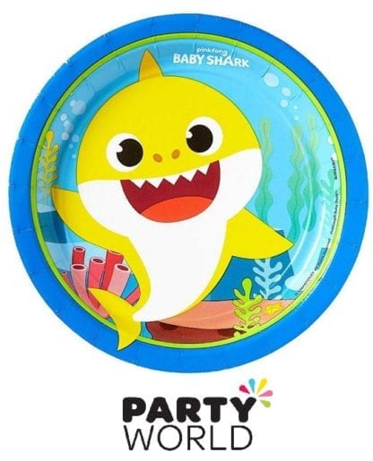 Baby Shark Party Paper Plates (8)