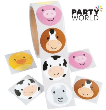 Farm Animals Party Stickers (20)