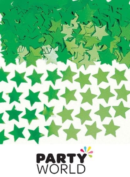 Green Mini Star Foil Party Scatters