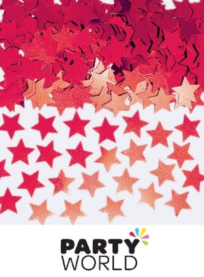 Red Mini Star Foil Party Scatters