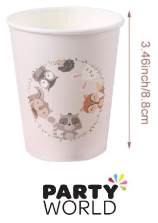 Woodland Forest Animal Party Paper Cups (8)