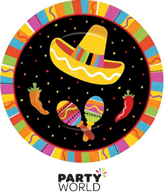 fiesta fun mexican party plates