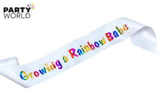 rainbow baby sash