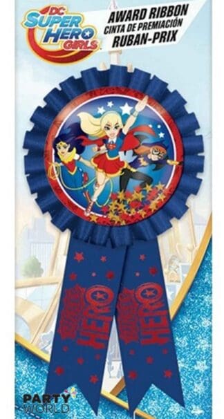 superhero girl award ribbon