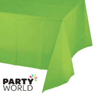 lime green plastic tablecover