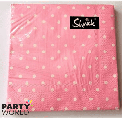 pink dotty napkins