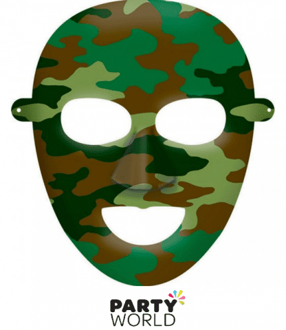 camouflage paper mask