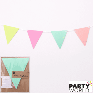 coloured paper bunting