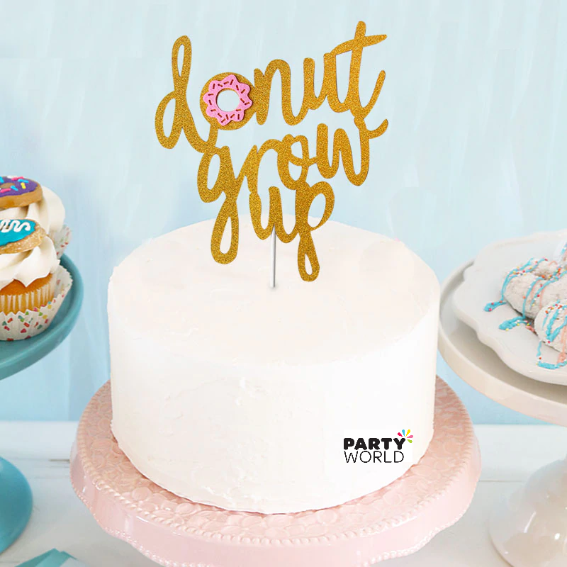Donut Grow Up Party Supplies for Girl, Donut Birthday Party Decorations  Donut Grow Up Balloons Cake Topper Donut Swirls Donut Balloon Star Foil  Latex Balloons for Baby Girl Birthday Decorations 