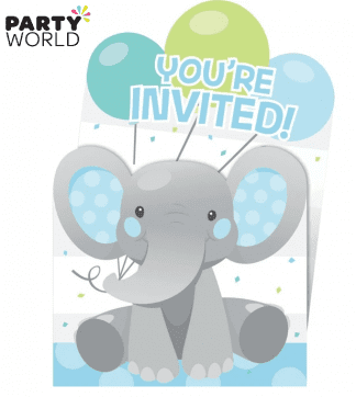 elephant boy invitations