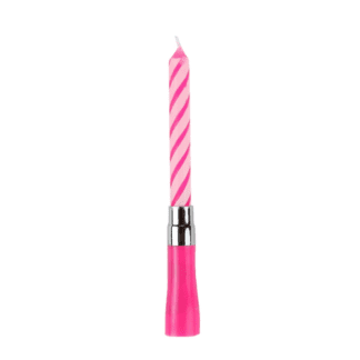musical candle pink