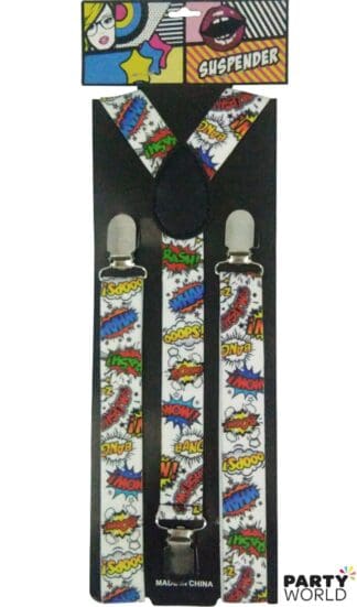 pop art suspenders