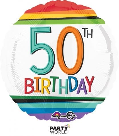 50th foil balloon