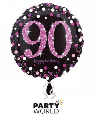 90th foil balloon