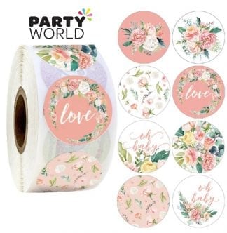 Floral Oh Baby Love Stickers (24)