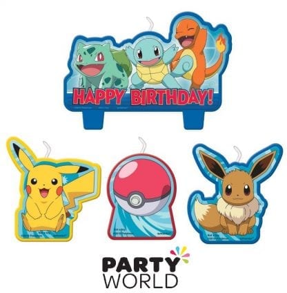 Pokemon Classic Party Birthday Candle Set
