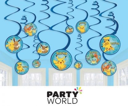 Pokemon Classic Party Spiral Hanging Decorations (12)