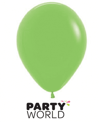 lime green latex mini balloons
