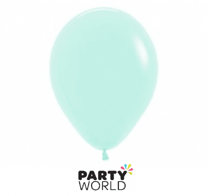 pastel green mini latex balloons