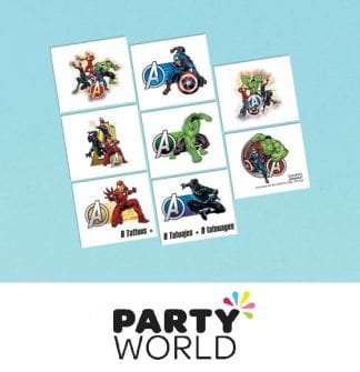 Avengers Party Powers Unite Tattoo Favours (8)