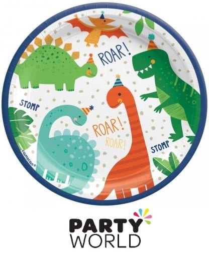 Dino Mite Party Paper Plates 7in (8)