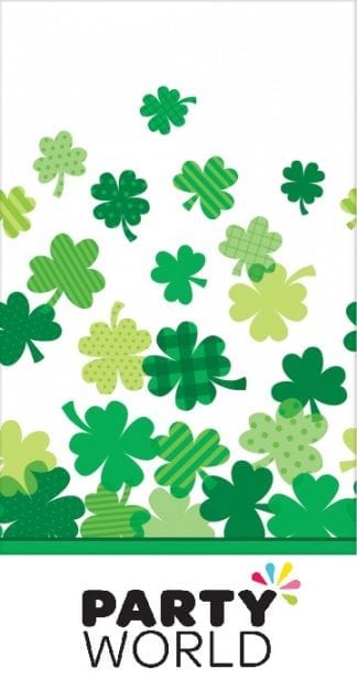 St Patrick's Day Shamrock Plastic Tablecover